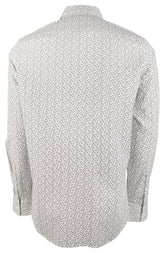 Michael Kors Men's Cotton Blend Slim Fit Long Sleeve Shirt Wht XL
